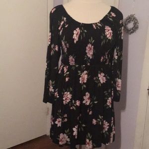 Soft knit dress on/off shoulder 2x